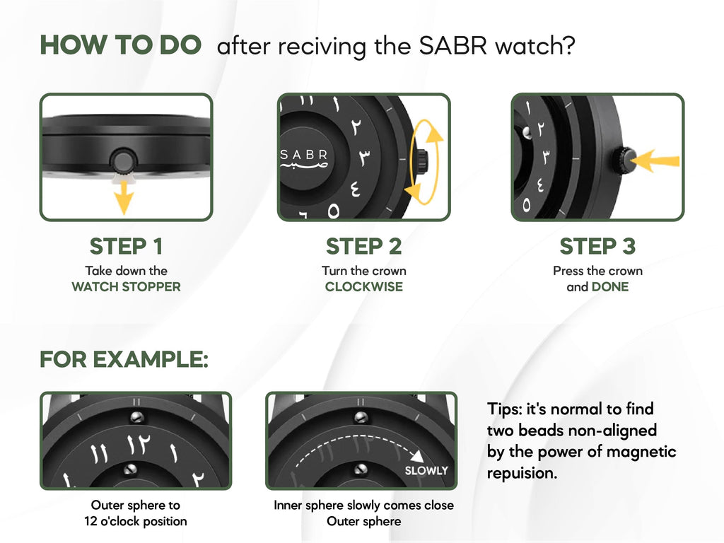 1 SABR Black Arabic Numeral Watch Men